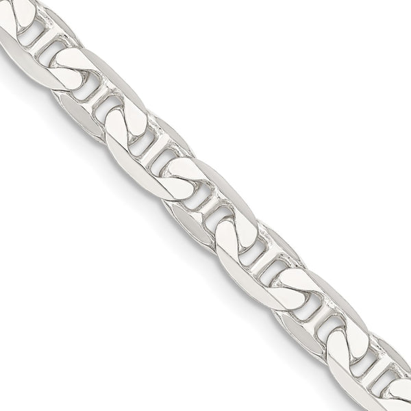 7mm Flat Anchor Chain in Sterling Silver - Style GR1-1030693