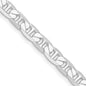 Buy Stylish Rhodium-Plated Sterling Silver 7mm Flat Anchor Chain - Affordable Luxury-2