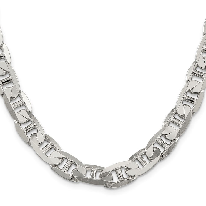 Buy 9.5mm Flat Anchor Chain - Stylish Sterling Silver Jewelry at Value Price-2