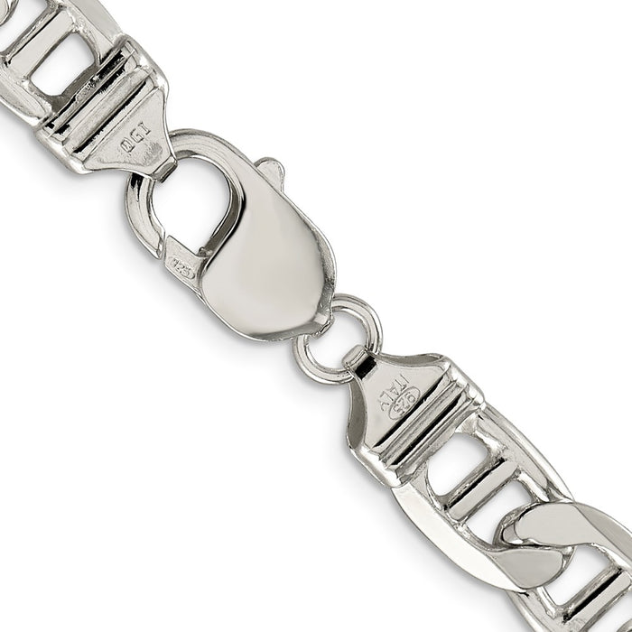 Exclusive 9.5mm Flat Anchor Chain in Sterling Silver - Stylish & Affordable!-3