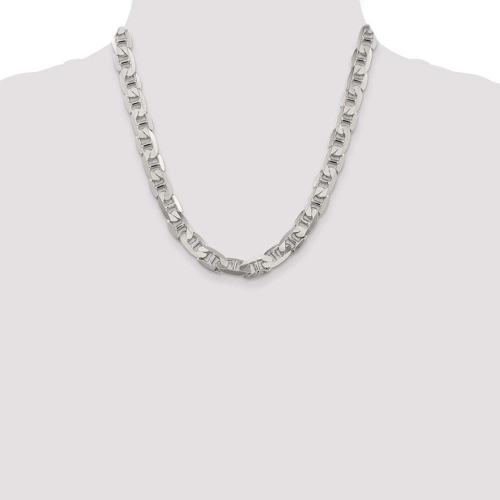 Exclusive 9.5mm Flat Anchor Chain in Sterling Silver - Stylish & Affordable