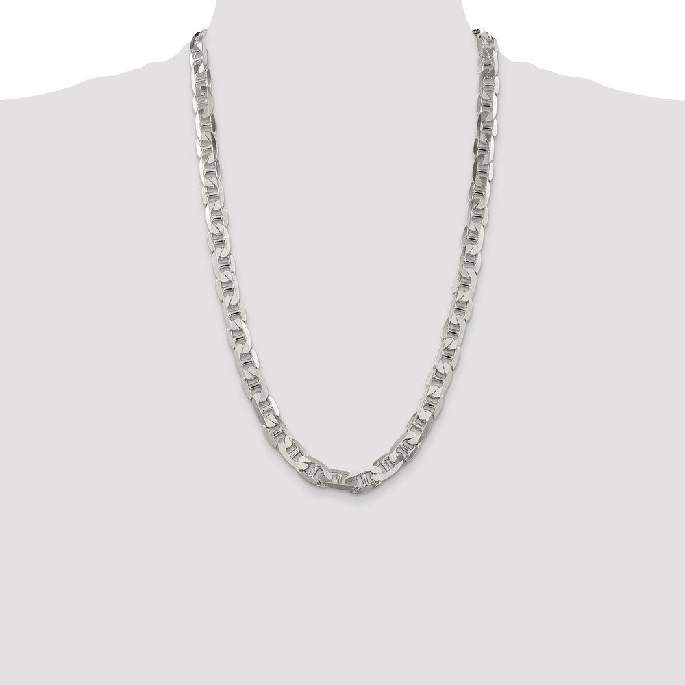 Buy 9.5mm Flat Anchor Chain in Sterling Silver - Stylish & Affordable Jewelry!