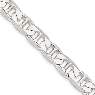 Buy 9.5mm Flat Anchor Chain in Sterling Silver - Stylish & Affordable Jewelry!