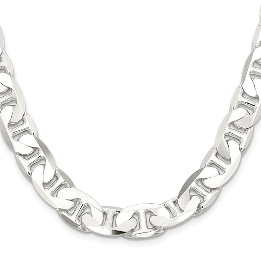 Buy Stylish 11.5mm Sterling Silver Flat Anchor Link Chain - Affordable Luxury