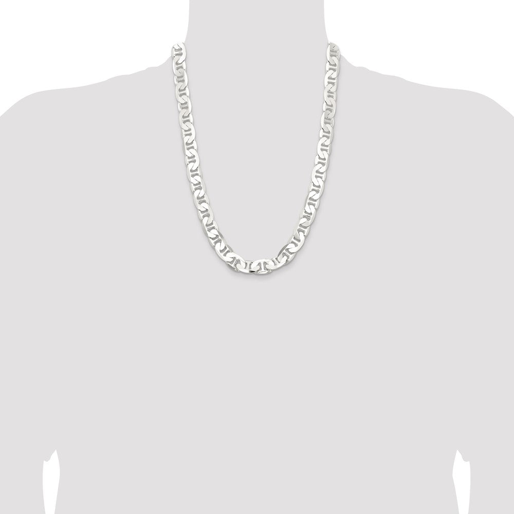Buy Stylish 11.5mm Sterling Silver Flat Anchor Link Chain - Luxury Value