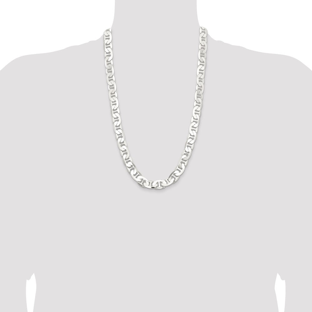 Buy Stylish 11.5mm Sterling Silver Flat Anchor Link Chain - Affordable Luxury