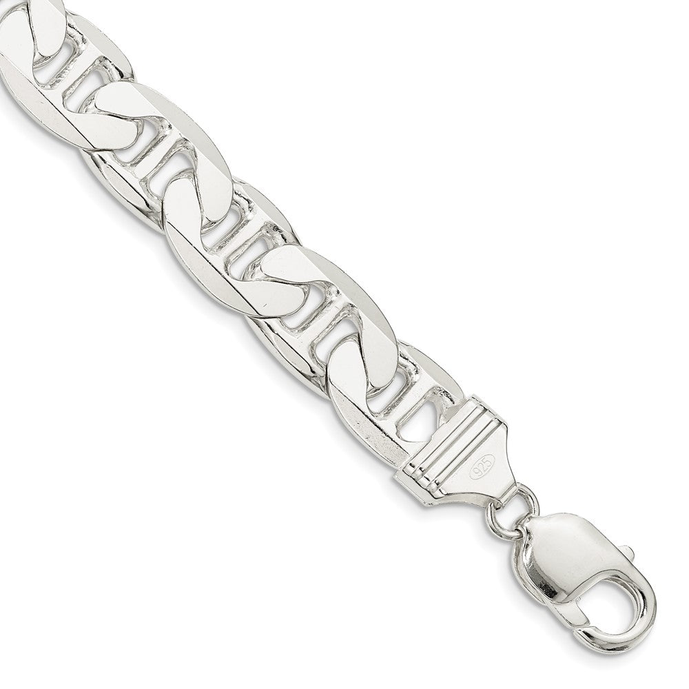 Buy Stylish 11.5mm Sterling Silver Flat Anchor Link Chain - Luxury Value