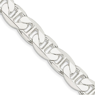 High-Quality 11.5mm Sterling Silver Flat Anchor Link Chain - Stylish Value!