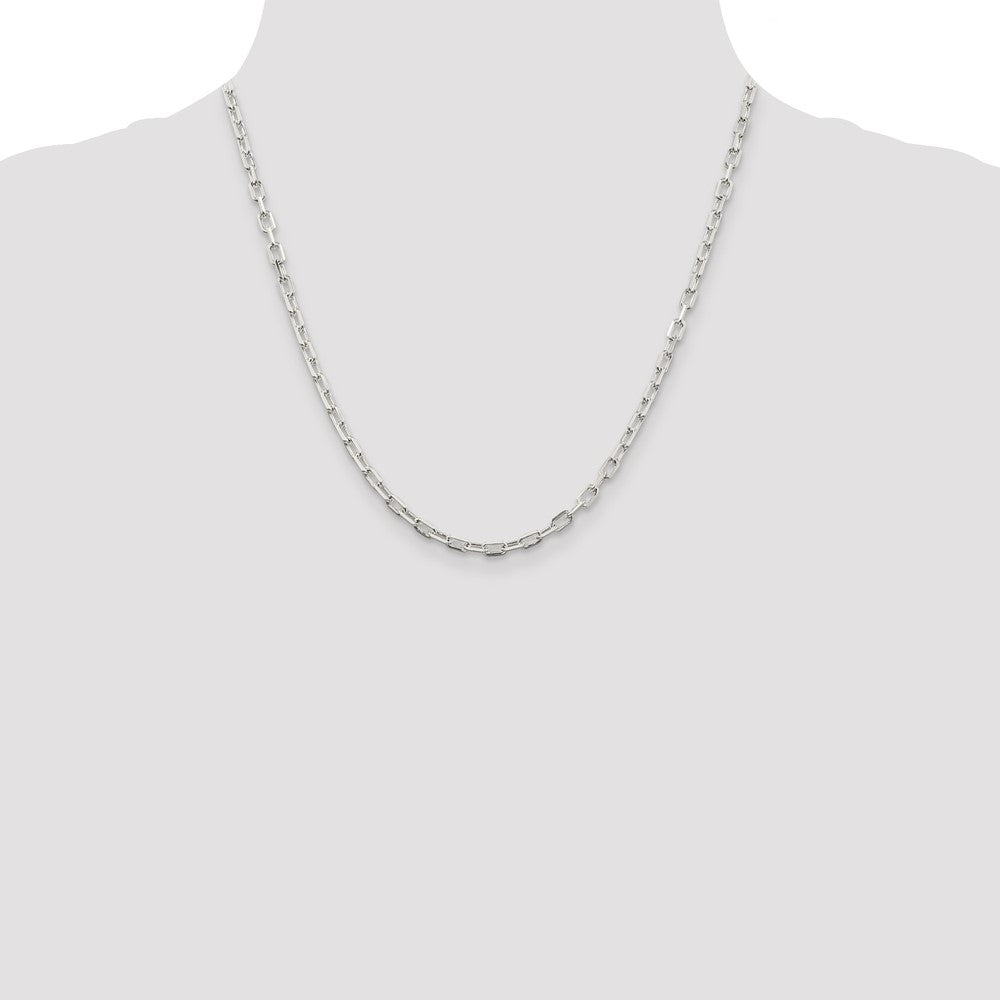 Buy Stylish 3.75mm Diamond-Cut Long Link Cable Chain in Sterling Silver
