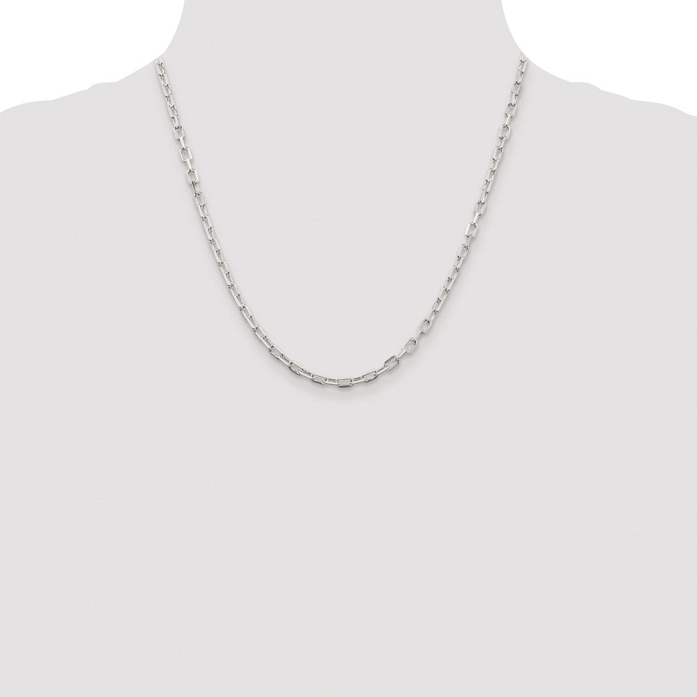 Buy Stylish Rhodium-Plated Sterling Silver 3.75mm Diamond-Cut Chain
