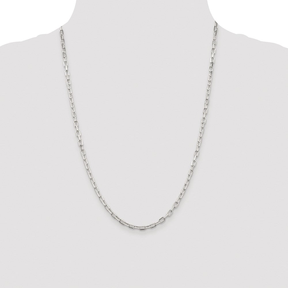 Buy Stylish Rhodium-Plated Sterling Silver 3.75mm Diamond-Cut Chain