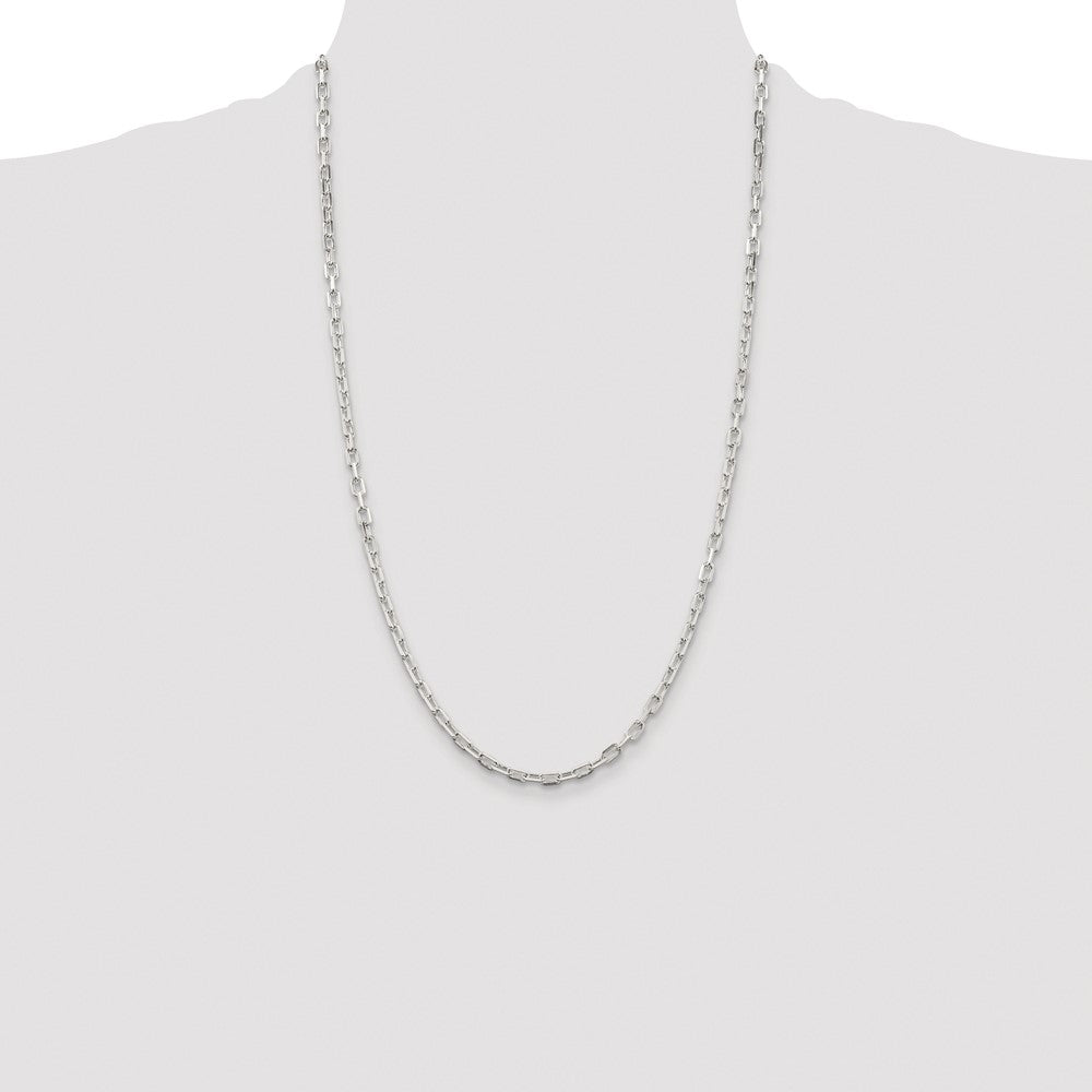 Buy Exclusive Rhodium-Plated Sterling Silver 3.75mm Diamond-Cut Chain