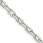 Buy Stylish 3.75mm Diamond-Cut Long Link Chain in Sterling Silver - Affordable Luxury-3