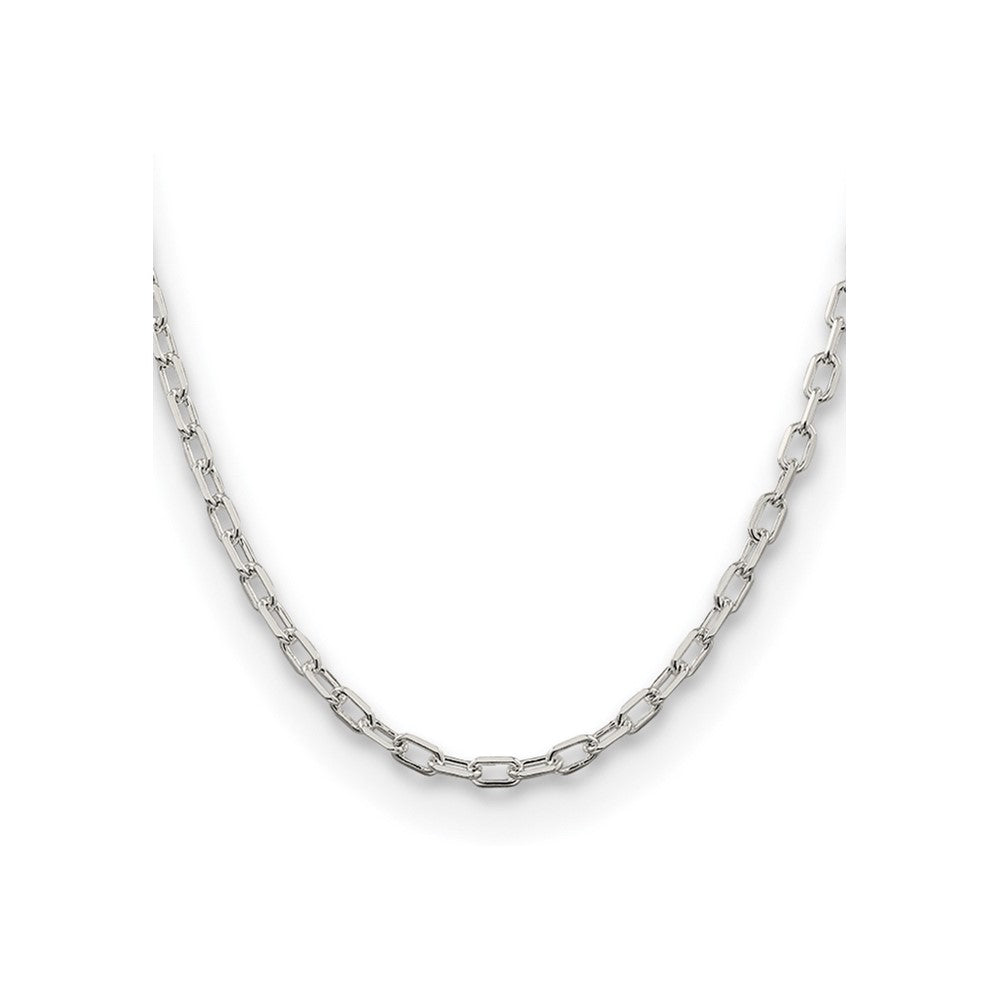 Exclusive 4.5mm Diamond-Cut Long Link Chain in Sterling Silver - Stylish Value!