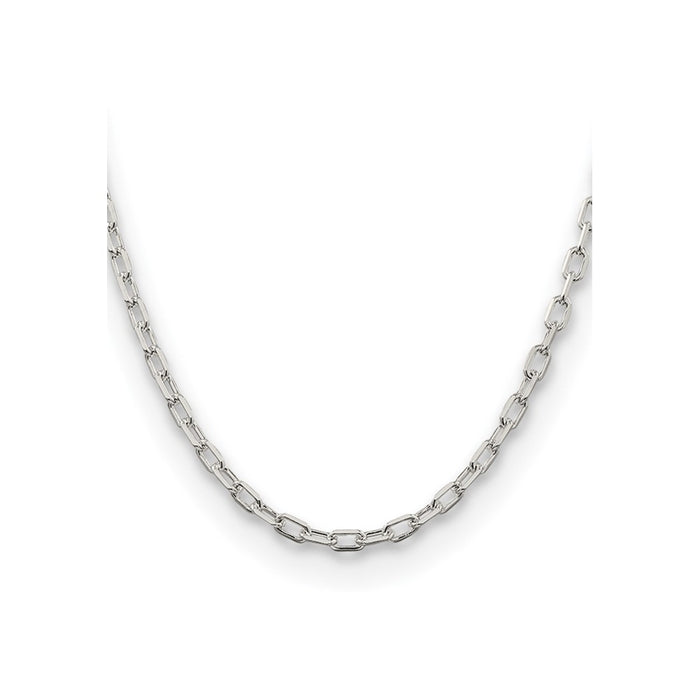 Exclusive 4.5mm Diamond-Cut Long Link Chain in Sterling Silver - Stylish Value!-2