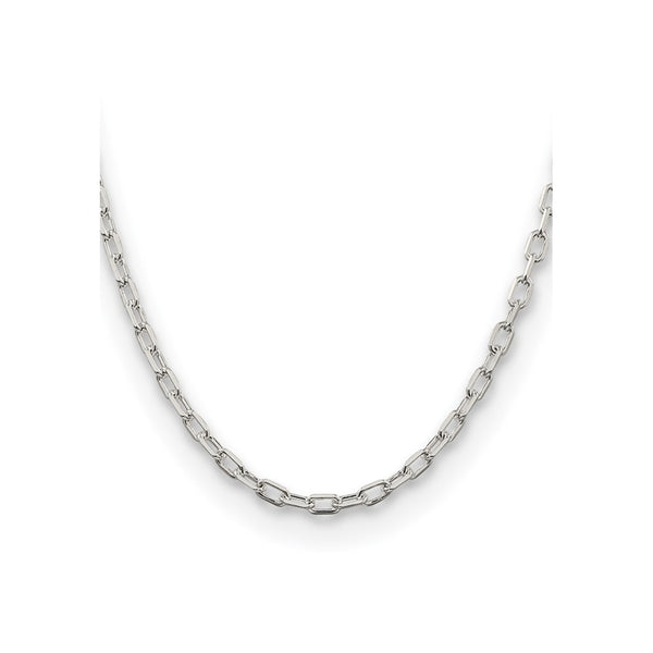 Diamond-Cut Long Link Cable Chain 4.5mm in Sterling Silver