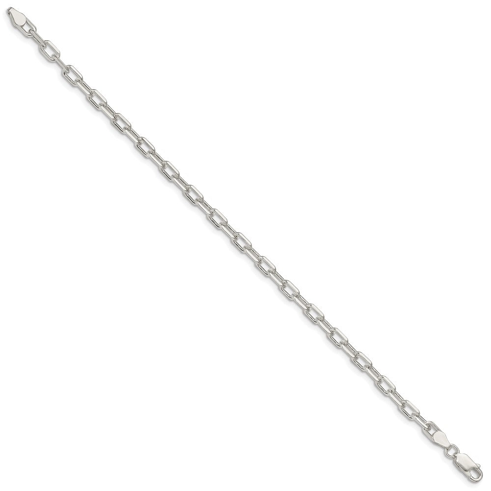 Buy Stylish 4.5mm Diamond-Cut Long Link Chain in Sterling Silver - Luxury Value