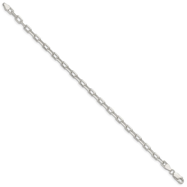 4.5mm Diamond-Cut Long Link Chain in Sterling Silver