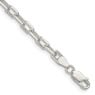 Buy Stylish 4.5mm Diamond-Cut Long Link Chain in Sterling Silver - Luxury Value