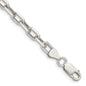 Buy Stylish 5.75mm Diamond-Cut Sterling Silver Long Link Chain Necklace-1