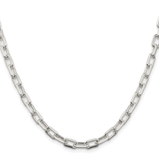 Exclusive 5.75mm Diamond-Cut Long Link Cable Chain - Rhodium-Plated Silver Value