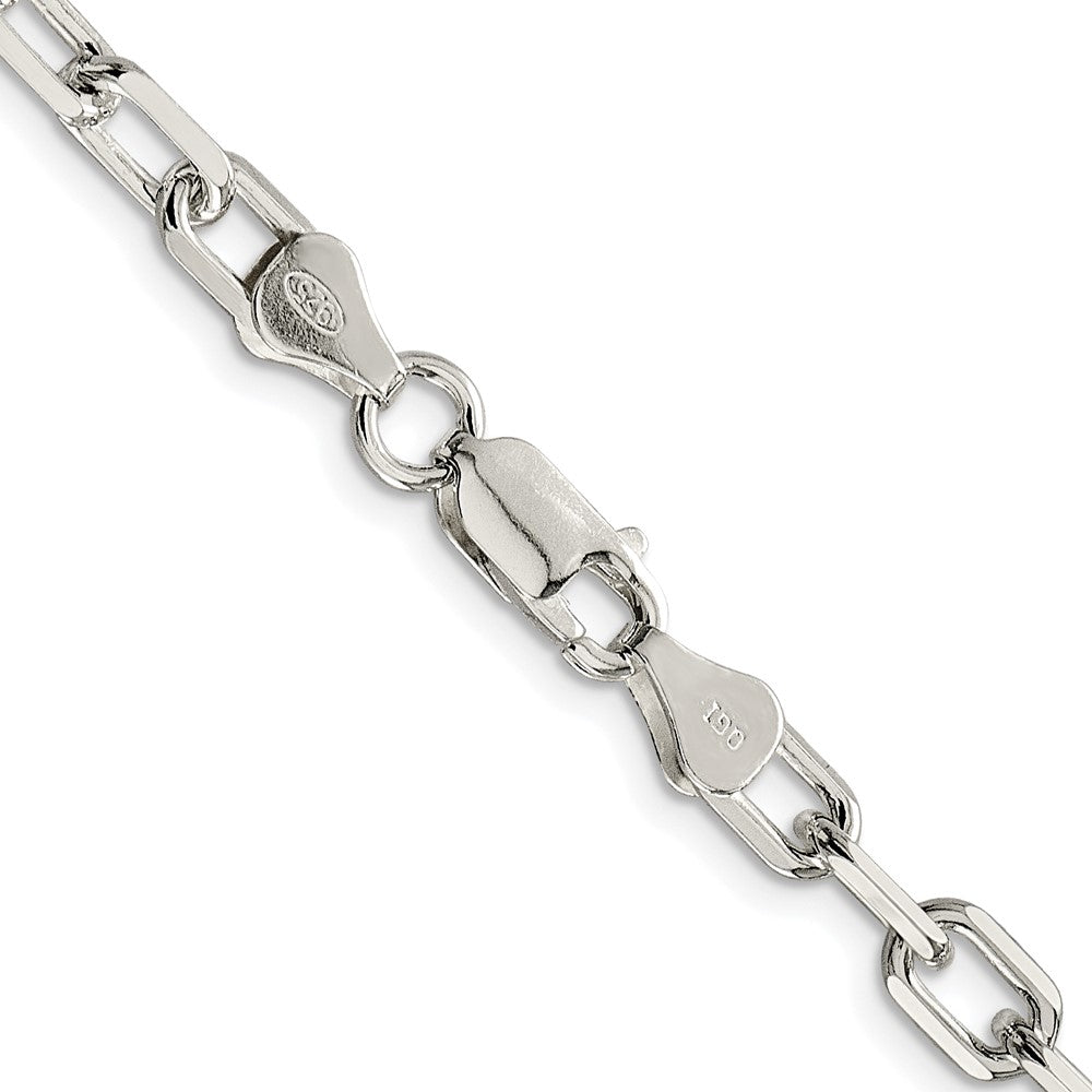 Buy Stylish Rhodium-Plated Sterling Silver 5.75mm Diamond-Cut Chain - Luxury Value!