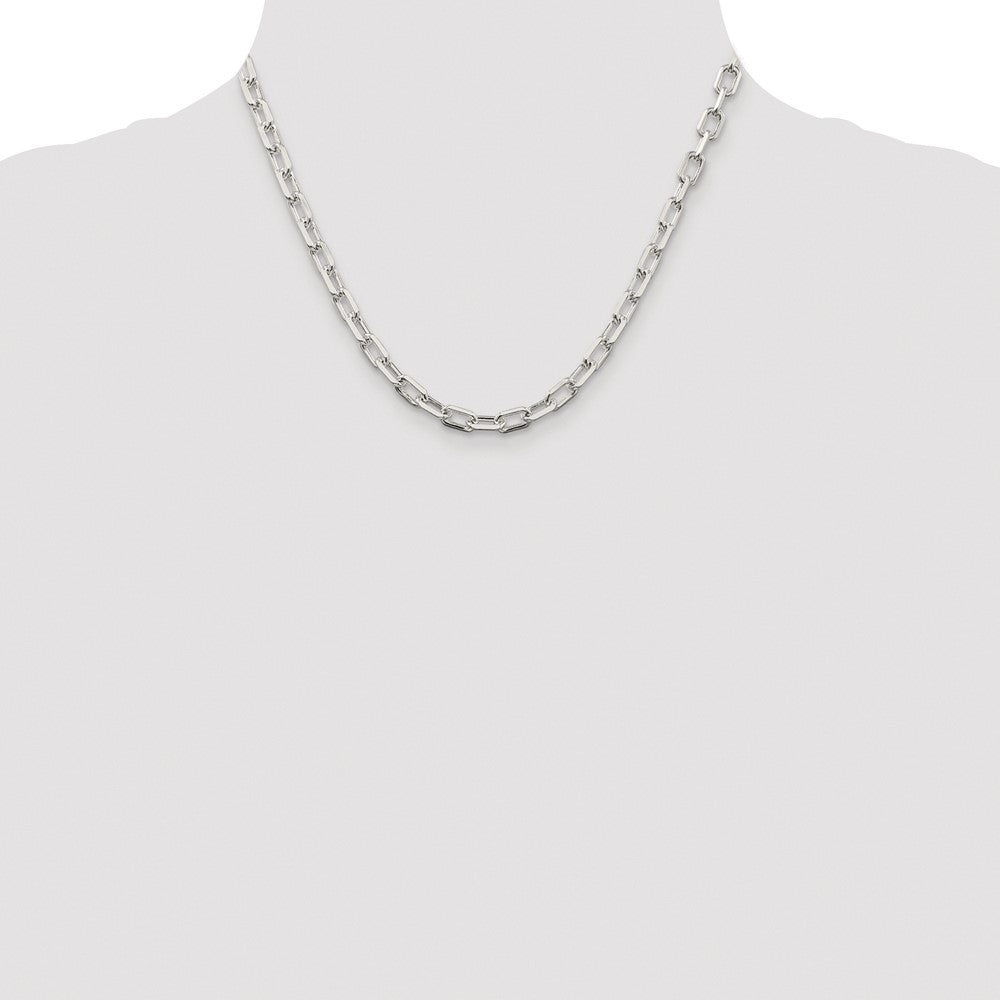 Buy Stylish Rhodium-Plated Sterling Silver 5.75mm Diamond-Cut Chain