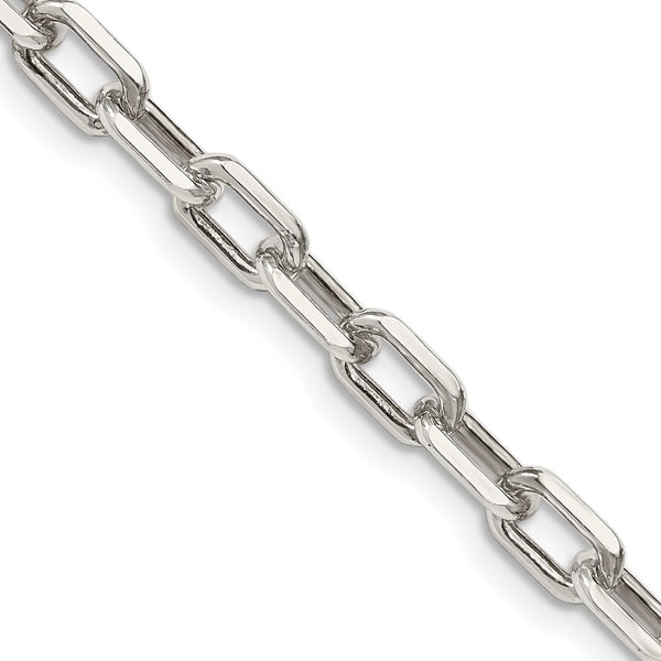 5.75mm Diamond-Cut Sterling Silver Long Link Chain Necklace - Style GR1-1031791