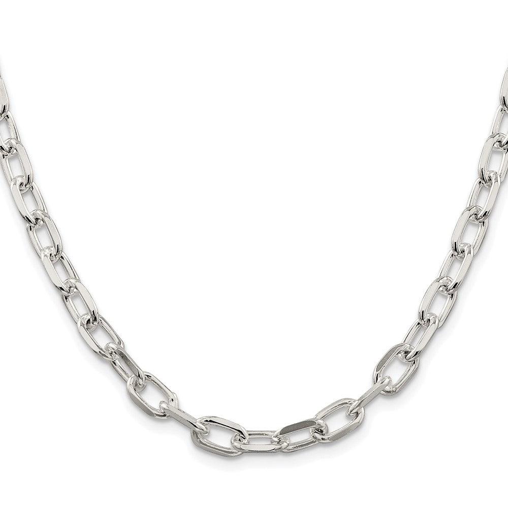 Buy Exclusive Rhodium-Plated Sterling Silver 6.65mm Diamond-Cut Chain