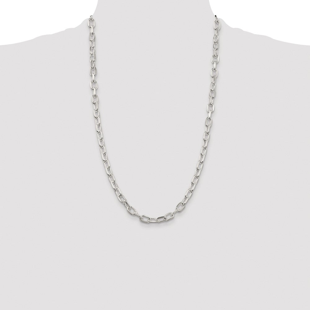 Buy Luxury Rhodium-Plated Sterling Silver 6.65mm Diamond-Cut Chain