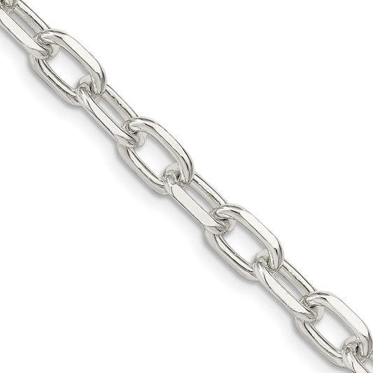 Buy Stylish Diamond-Cut Long Link Cable Chain - 6.65mm Sterling Silver