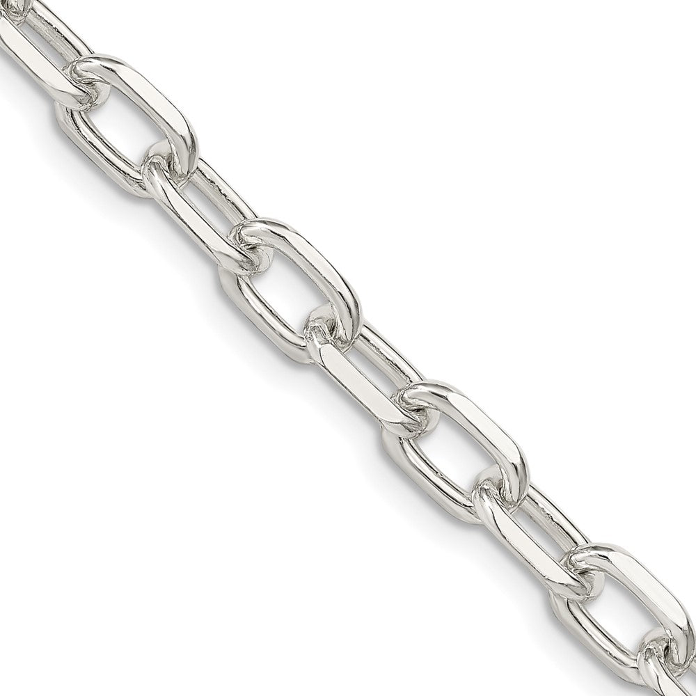 Buy Stylish Diamond-Cut Long Link Cable Chain - 6.65mm Sterling Silver