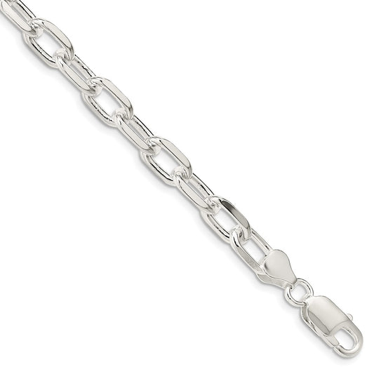 Exclusive 7.5mm Diamond-Cut Long Link Cable Chain in Sterling Silver - Stylish Value