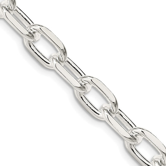 Buy Exclusive 7.5mm Diamond-Cut Long Link Cable Chain Necklace in Sterling Silver