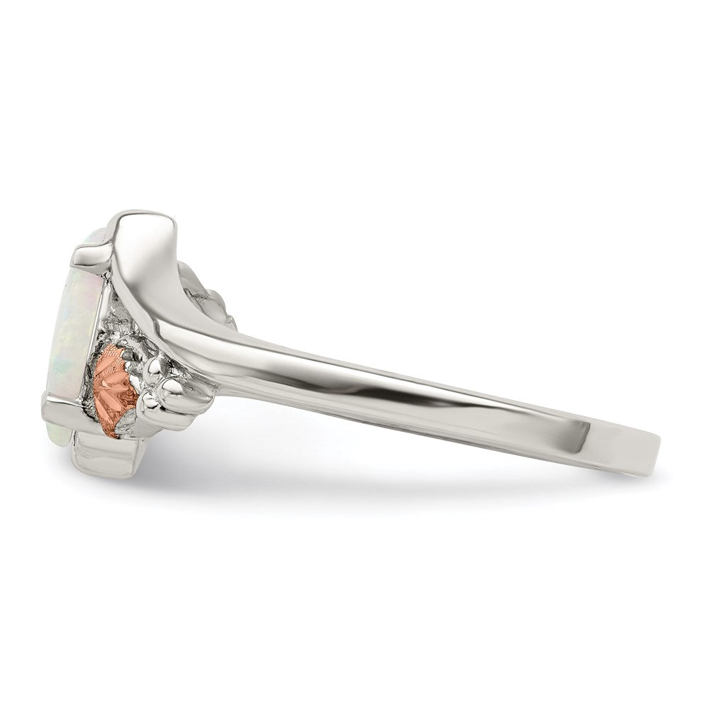 High-Quality Landstrom's Mt. Rushmore Sterling Silver Ring | 12K Gold & Opal
