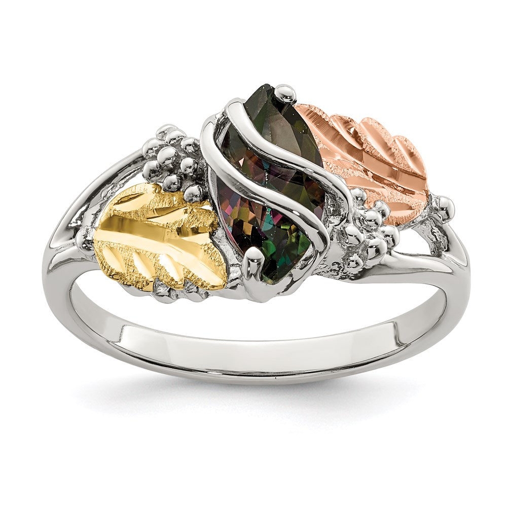 Shop Landstrom's Mt. Rushmore Sterling Silver Ring | 12K Gold & Mystic Fire Topaz