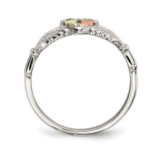 Buy Exclusive Landstrom's Mt. Rushmore Claddagh Ring | 12K Gold Accents, Stylish Design