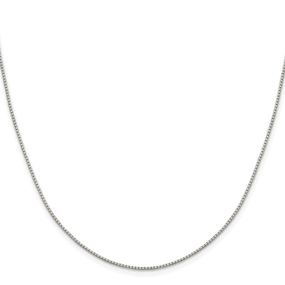 Buy Exclusive Rhodium-Plated Sterling Silver 1.15mm Diamond-Cut Chain - Stylish!