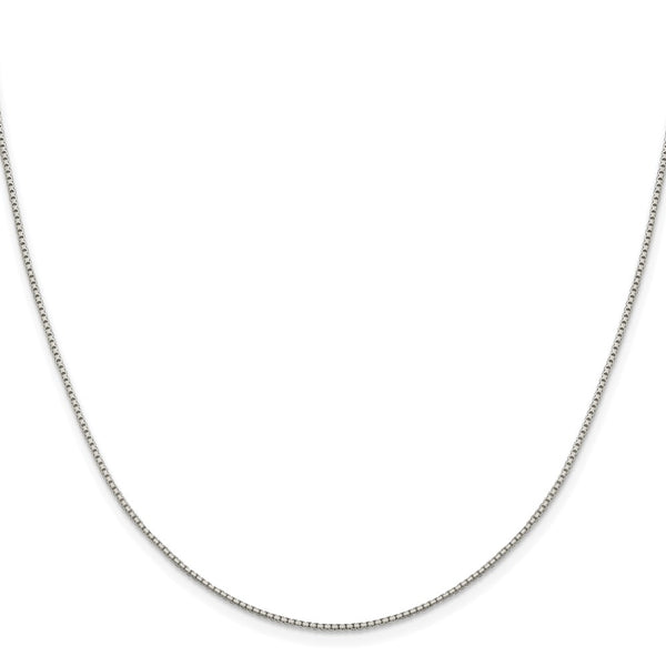 Rhodium-Plated Sterling Silver 1.15mm Diamond-Cut Chain