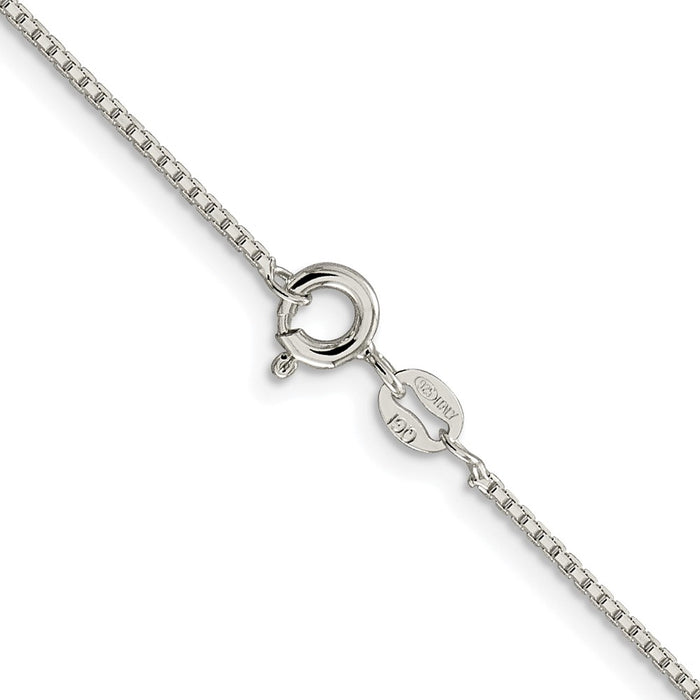 Buy Exclusive Rhodium-Plated Sterling Silver 1.15mm Diamond-Cut Chain - Stylish!-3