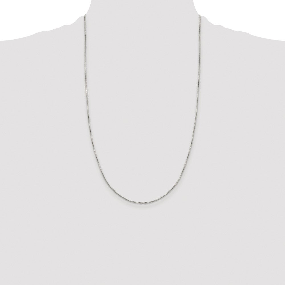 Buy Exclusive Rhodium-Plated Sterling Silver 1.15mm Diamond-Cut Chain - Stylish!