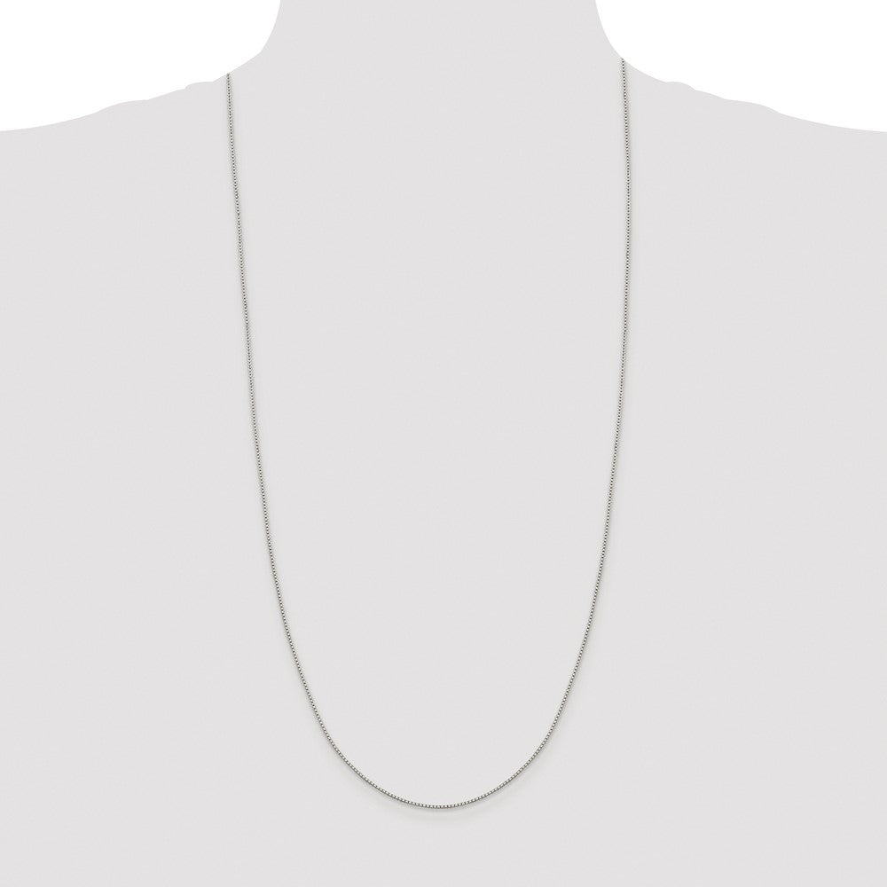Buy Stylish Rhodium-Plated Sterling Silver 1.15mm 8-Sided Box Chain - Luxury!