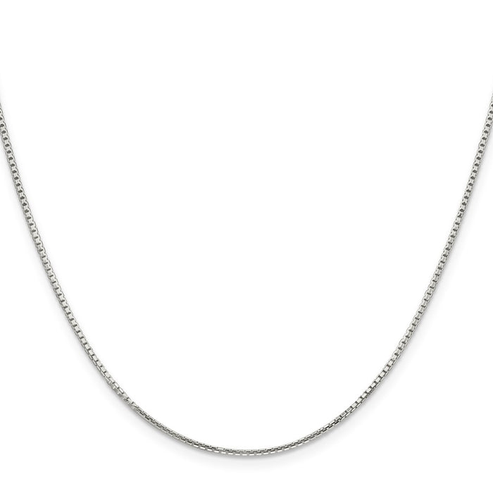 Buy Stylish 1.25mm Diamond-Cut Box Chain in Sterling Silver - Luxury Value!-2