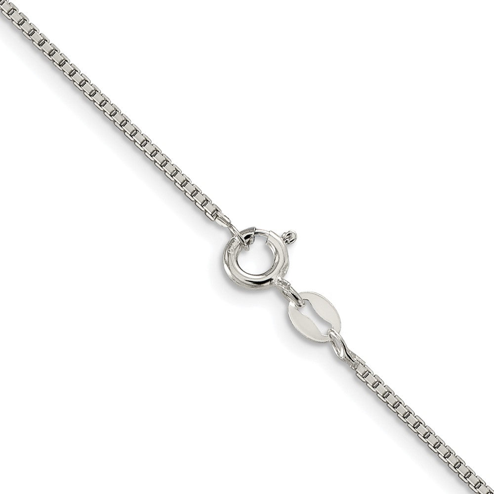 Buy Stylish Rhodium-Plated 1.25mm Sterling Silver Diamond-Cut Box Chain