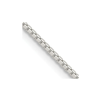 Buy Stylish 1.25mm Diamond-Cut Box Chain in High-Quality Sterling Silver