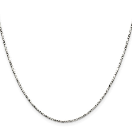 Buy High-Quality 1.35mm Sterling Silver 8-Sided Diamond-Cut Box Chain - Stylish Value!