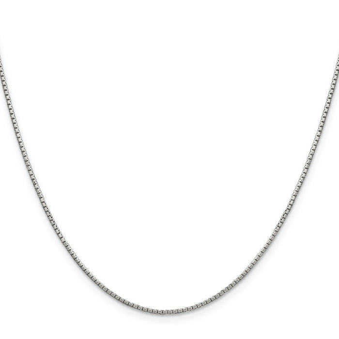 Buy High-Quality 1.35mm Sterling Silver 8-Sided Diamond-Cut Box Chain - Stylish Value!-2