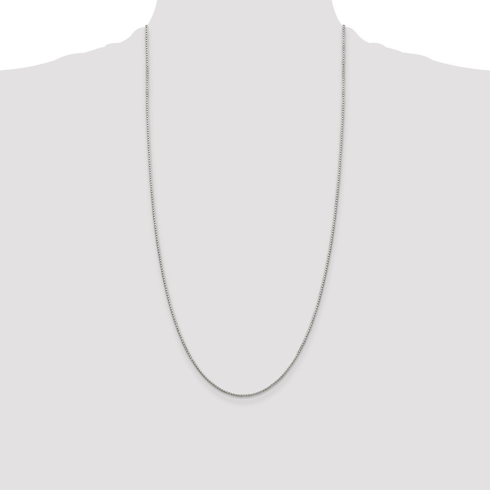 Buy Stylish 1.35mm Sterling Silver 8-Sided Diamond-Cut Box Chain - Luxury Value!