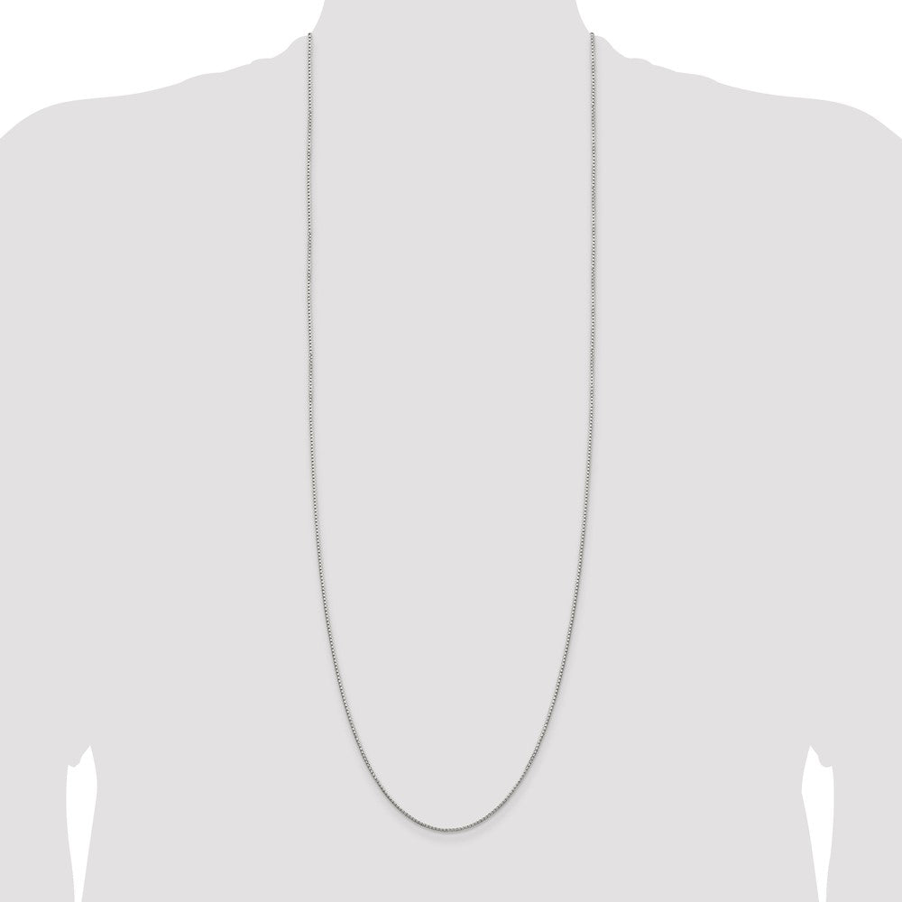 High-Quality 1.35mm Sterling Silver 8-Sided Diamond-Cut Box Chain - Stylish Value