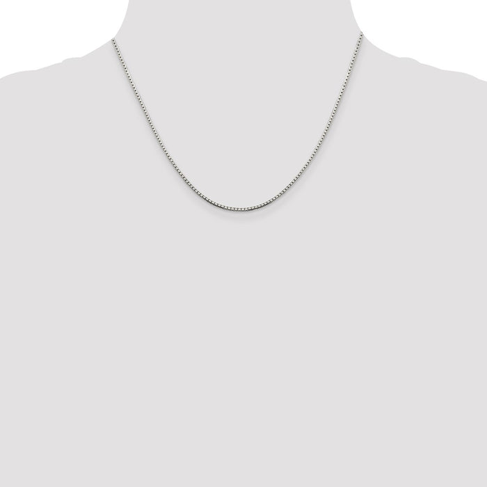 Buy Stylish 1.5mm Diamond-Cut Sterling Silver Box Chain with Extension-4